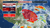 Tropical depression could form later today in southern Gulf as Invest 91L eyes Mexico's east coast