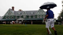 US Open faces threat of weather delays as storms soak Oakmont golf course