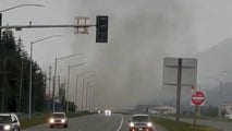 Alaska gustnado spins across busy road as severe thunderstorms slam Juneau