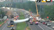 1 injured after wind turbine blade crashes on Maryland highway