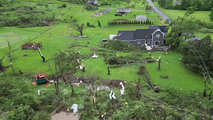 Possible tornado causes significant damage in New York as storms sweep across Northeast