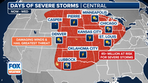 Severe weather returns to central US this week ahead of summer solstice