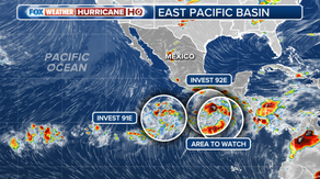 Barbara could be next: Pair of tropical disturbances tagged as Invests 91E, 92E in Pacific