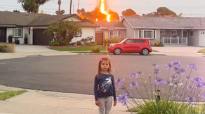 Watch: Lightning bolt strikes just behind child during California thunderstorms