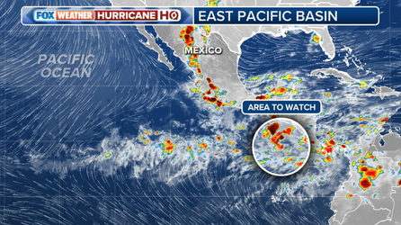Invest 95E expected to become Tropical Storm Flossie as system becomes better organized in Eastern Pacific