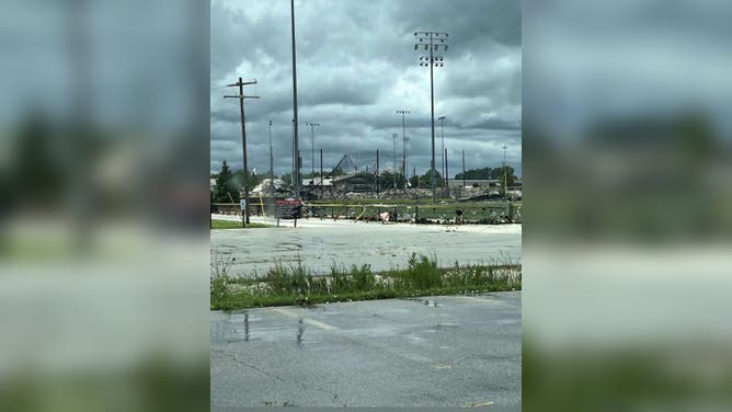 Damage reported in Jacksonville, Illinois to the Future Champions Sports Complex.