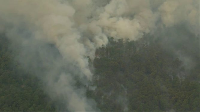 Mines Sprung Wildfire in Burlington County, New Jersey.