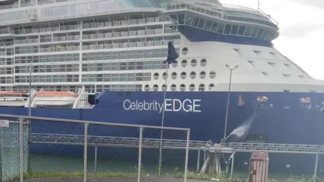 Cruise Ship blown from pier