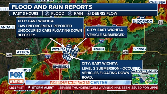 Wichita-area flood reports from 6/3/2025