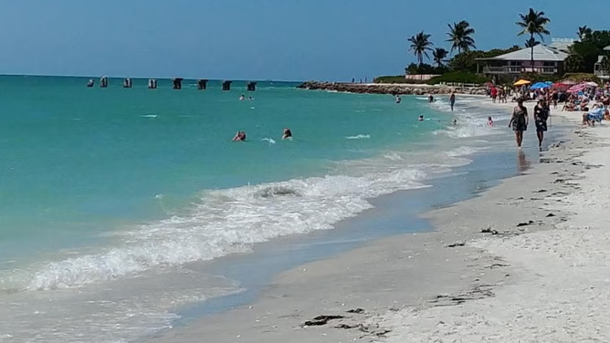 File photo of a beach in Lee County, Florida