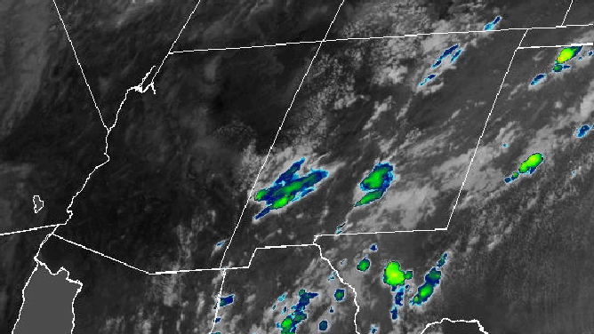 Satellite animation of monsoon in Desert Southwest