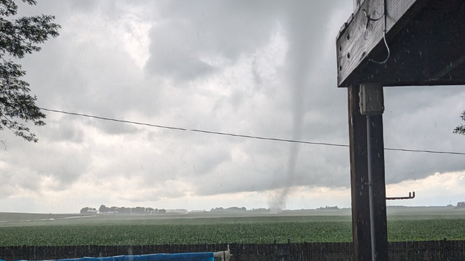 Tornado west of Hartland, MN on 6/25/2025.