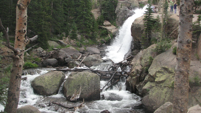 The natural beauty of Alberta Falls in the Rocky Mountain National Park in Colorado is likely to leave you in awe.