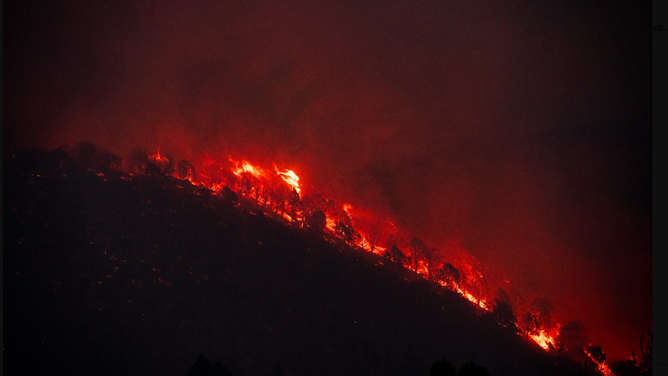 This photo shows the Forsyth Fire on June 22, 2025.