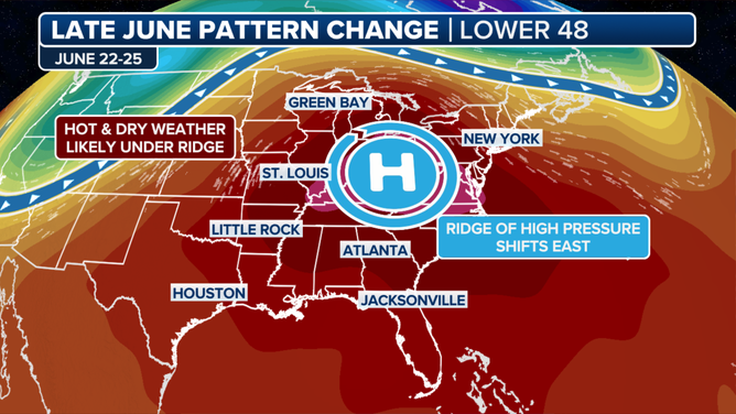 Heat forecast map