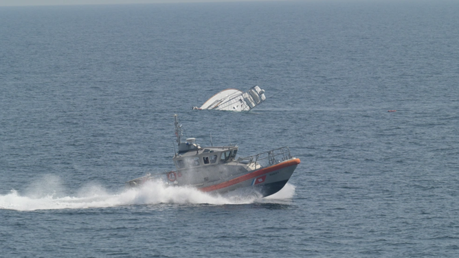 The U.S. Coast Guard said 2 men were rescued after their 57-foot vessel, Turn Me Loose, partially sank 34 miles southeast of Virginia Beach, Virginia.