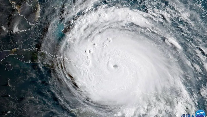 Hurricane Irma satellite image 2017.