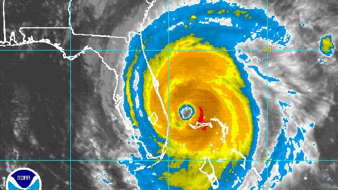 Hurricane Jeanne satellite animation from 2004.