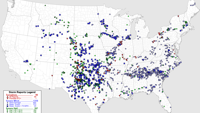 June 2025 severe weather reports