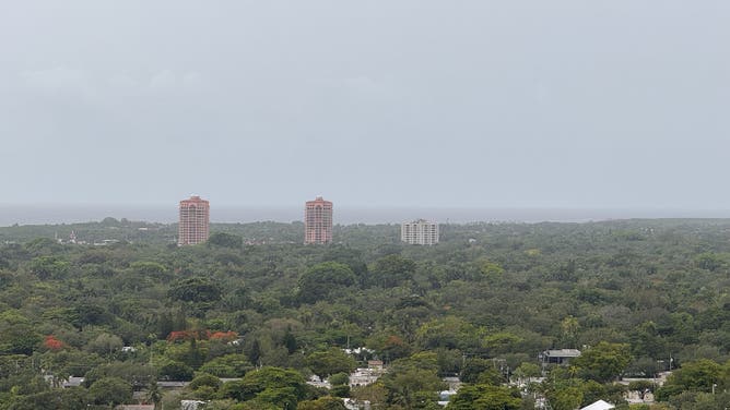 Saharan dust clouds the sky above Miami on June 5, 2025.