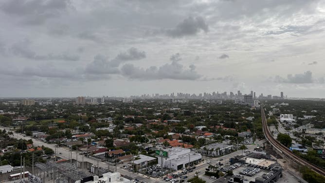 Saharan dust clouds the sky above Miami on June 5, 2025.