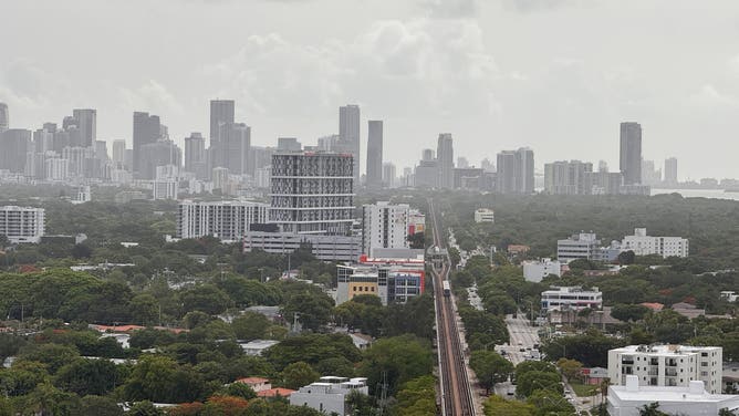Saharan dust clouds the sky above Miami on June 5, 2025.