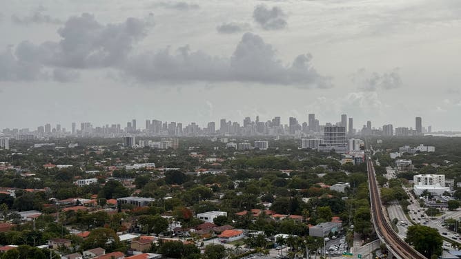 Saharan dust clouds the sky above Miami on June 5, 2025.