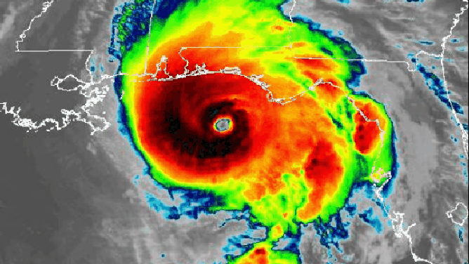 Hurricane Michael satellite animation from 2018.