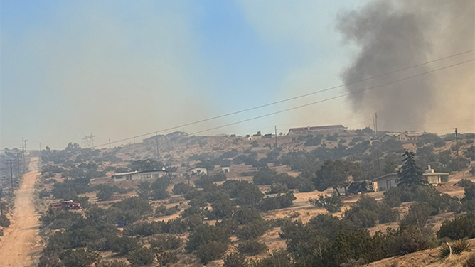 This photo shared by Cal Fire shows the Ranch Fire burning on June 10, 2025.