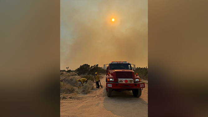 This photo shared by Cal Fire shows the Ranch Fire burning on June 10, 2025.