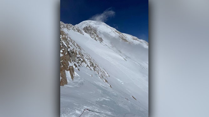 Rescue Gully on Mt. McKinley where the avalanche took place on June 10, 2025.