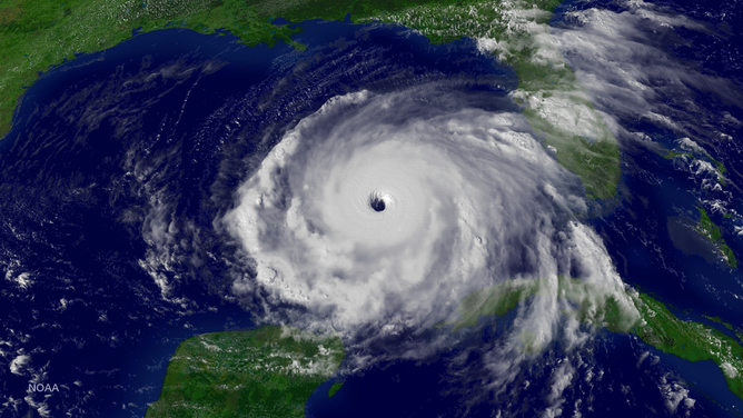 Hurricane Rita satellite image from 2005.