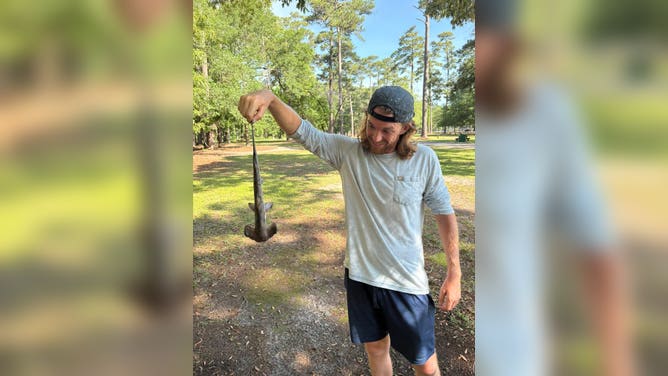 A small hammerhead shark fell from the sky and interrupted a local disc golf game in May of 2025, after it was dropped by an osprey.