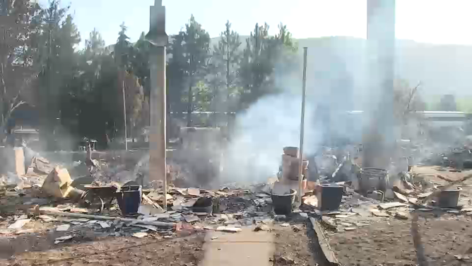 Damage caused by Rowena Fire in northern Oregon.