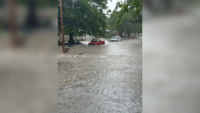 Flash flooding in Central Kansas.