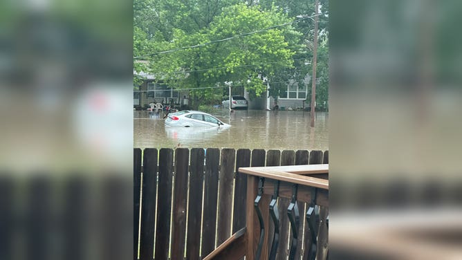 Flash flooding in Central Kansas.