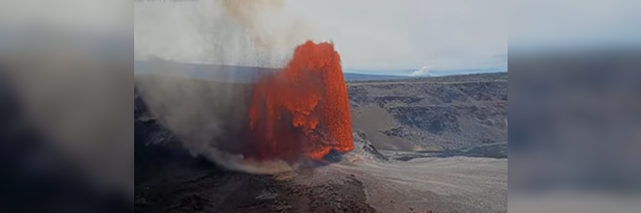 Lava seen soaring from Kilauea’s latest eruption
