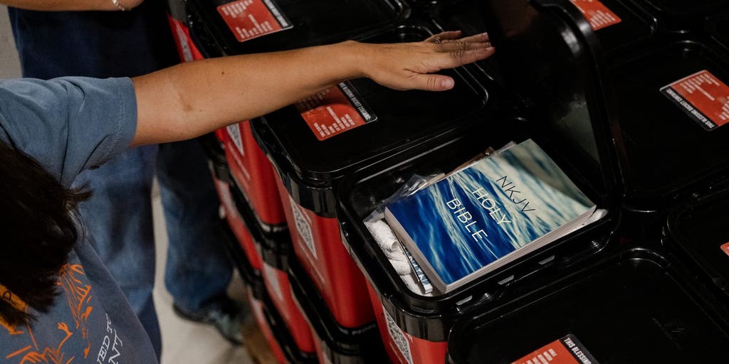 'Blessing buckets' filled with Bible, hope brought to Texas flood survivors