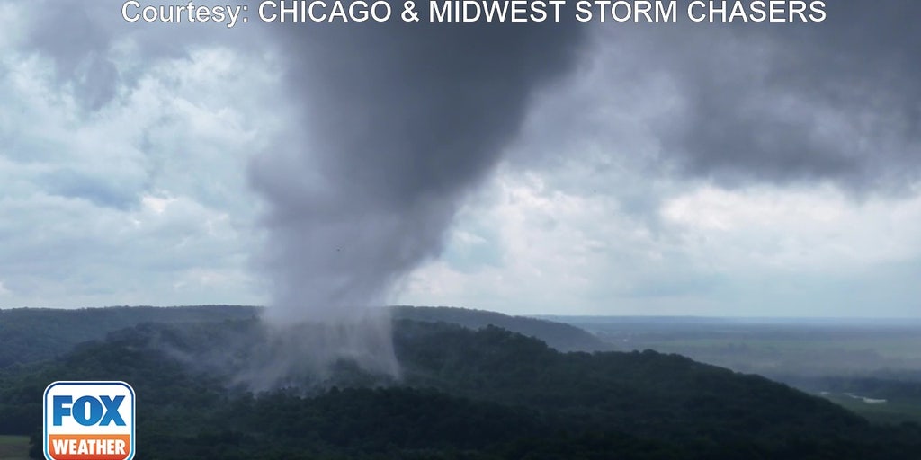 Drone video captures tornado rumbling through Wisconsin