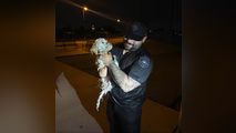 Watch: Arizona police officer leaps into water to save dog stuck in canal