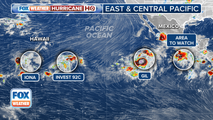 Newly formed Tropical Storm Gil joins crowded Pacific Ocean as Iona passes well south of Hawaii