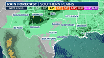 Chances of heavy rain will return to Texas just a week after deadly flooding