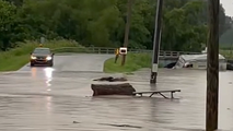 Watch: Camper gets crushed under Indiana bridge after getting carried away by flood waters