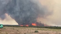 Watch: Massive fire whirl spins smoke, flames from Utah blaze