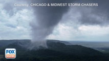 Drone video captures tornado rumbling through Wisconsin