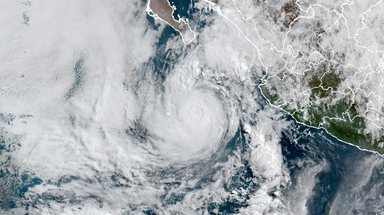 Flossie rapidly weakens as it pulls away from Mexico