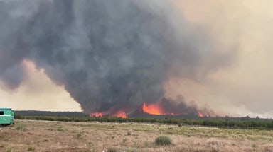 Watch: Massive fire whirl spins smoke, flames from Utah blaze