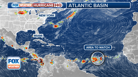 Area of potential development in the tropics catches attention of National Hurricane Center