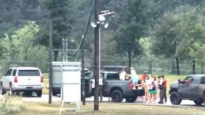 Texas Game Wardens evacuate campers from Camp Mystic on July 4th..