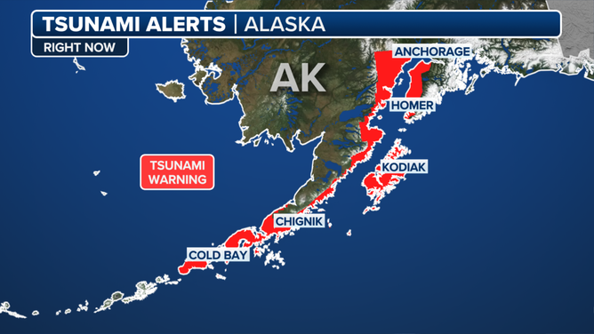Alaska Tsunami Warns on July 16, 2025.